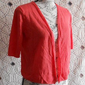 EUC Cynthia Rowley Cropped Short Sleeve Cardigan L